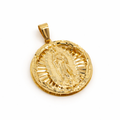 Pendants Virgin Mary Gold Pendant in 10k Pochy Jewelry in Miami