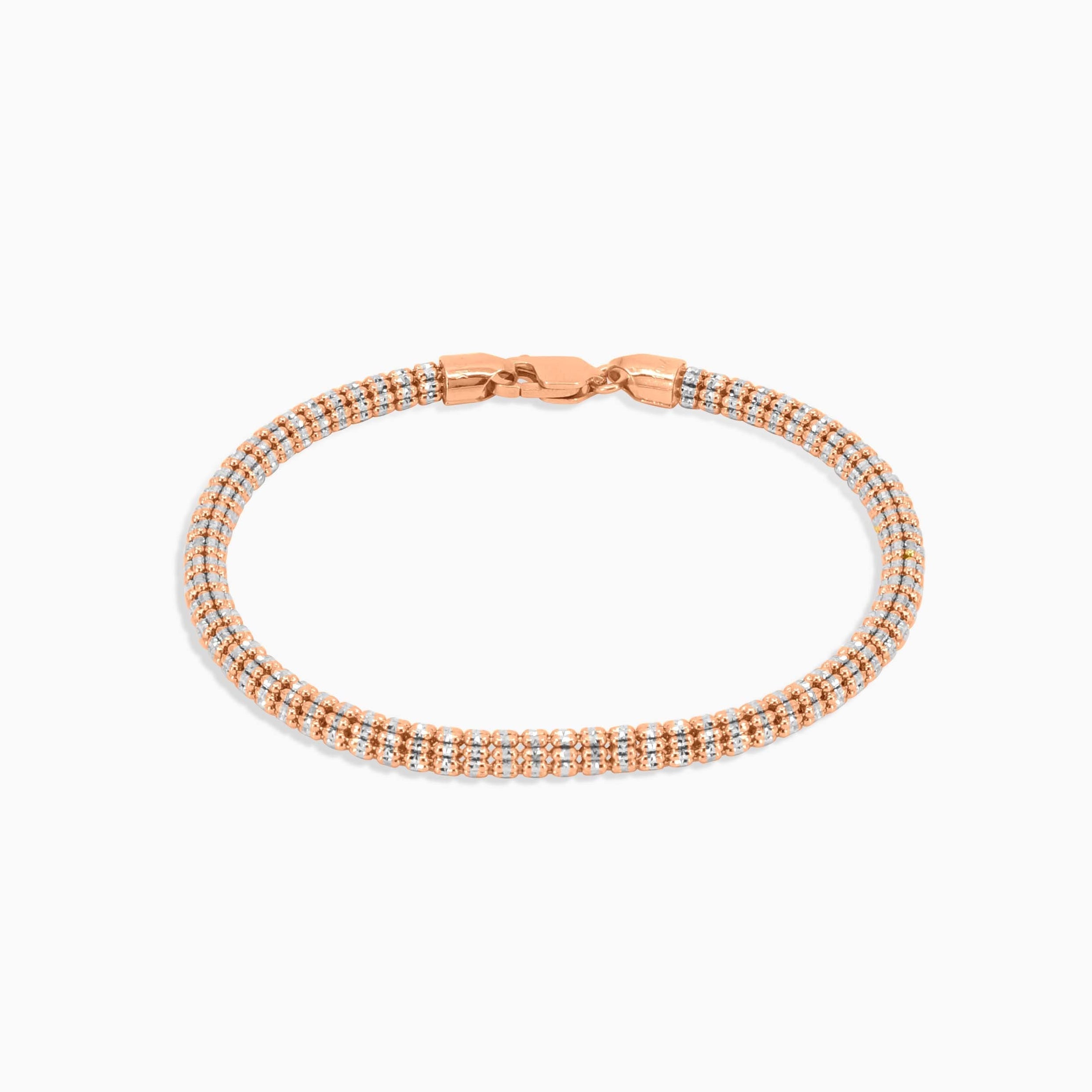 Men's Bracelet 4.5mm Ice link Bracelet in 10k Pochy Jewelry in Miami