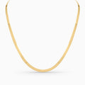 Women's Necklace 10K Gold Herringbone Necklace Pochy Jewelry in Miami
