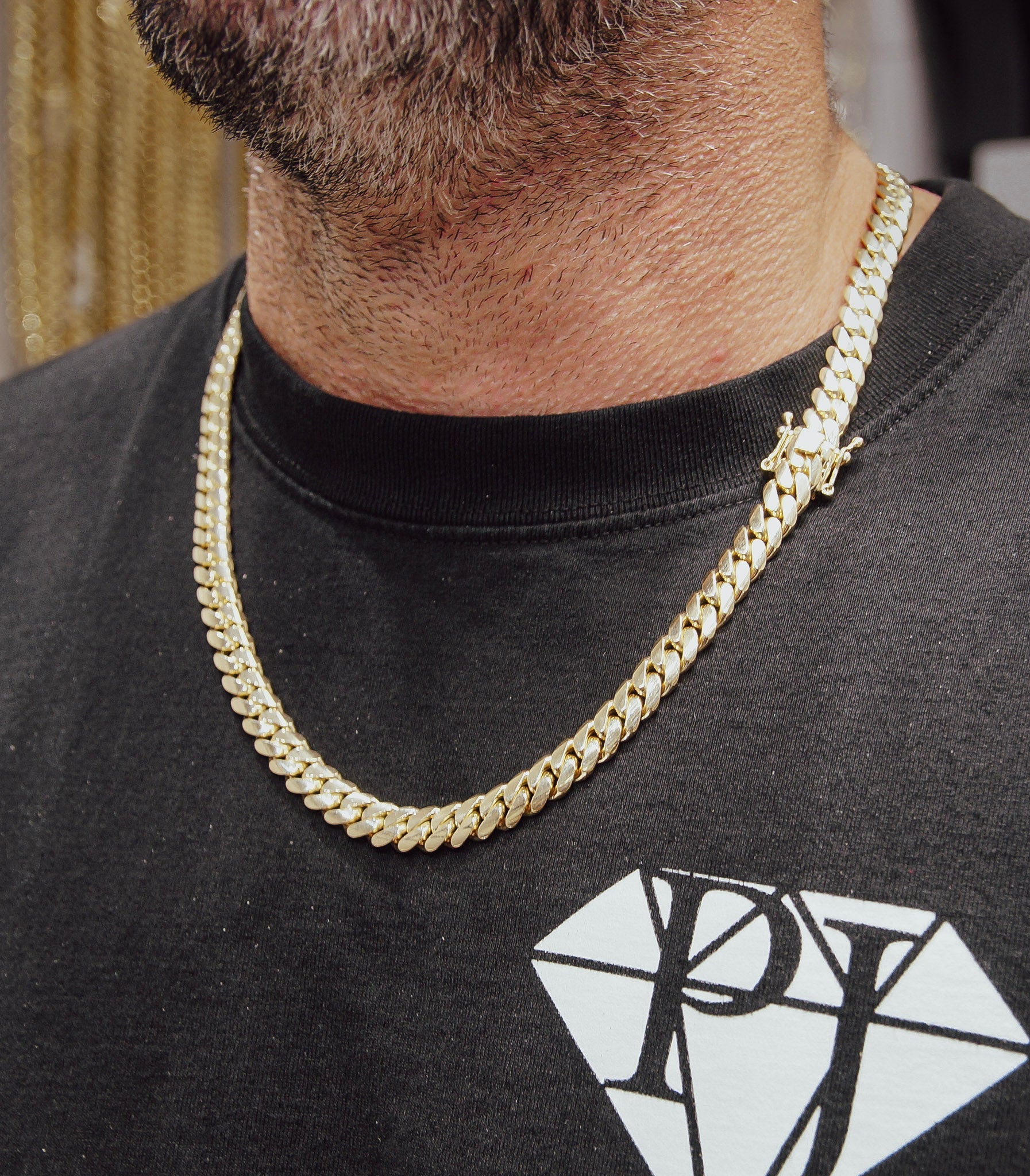 Cuban Link Chain 9mm Cuban Link Chain - Solid Gold Handcrafted in Miami Pochy Jewelry in Miami