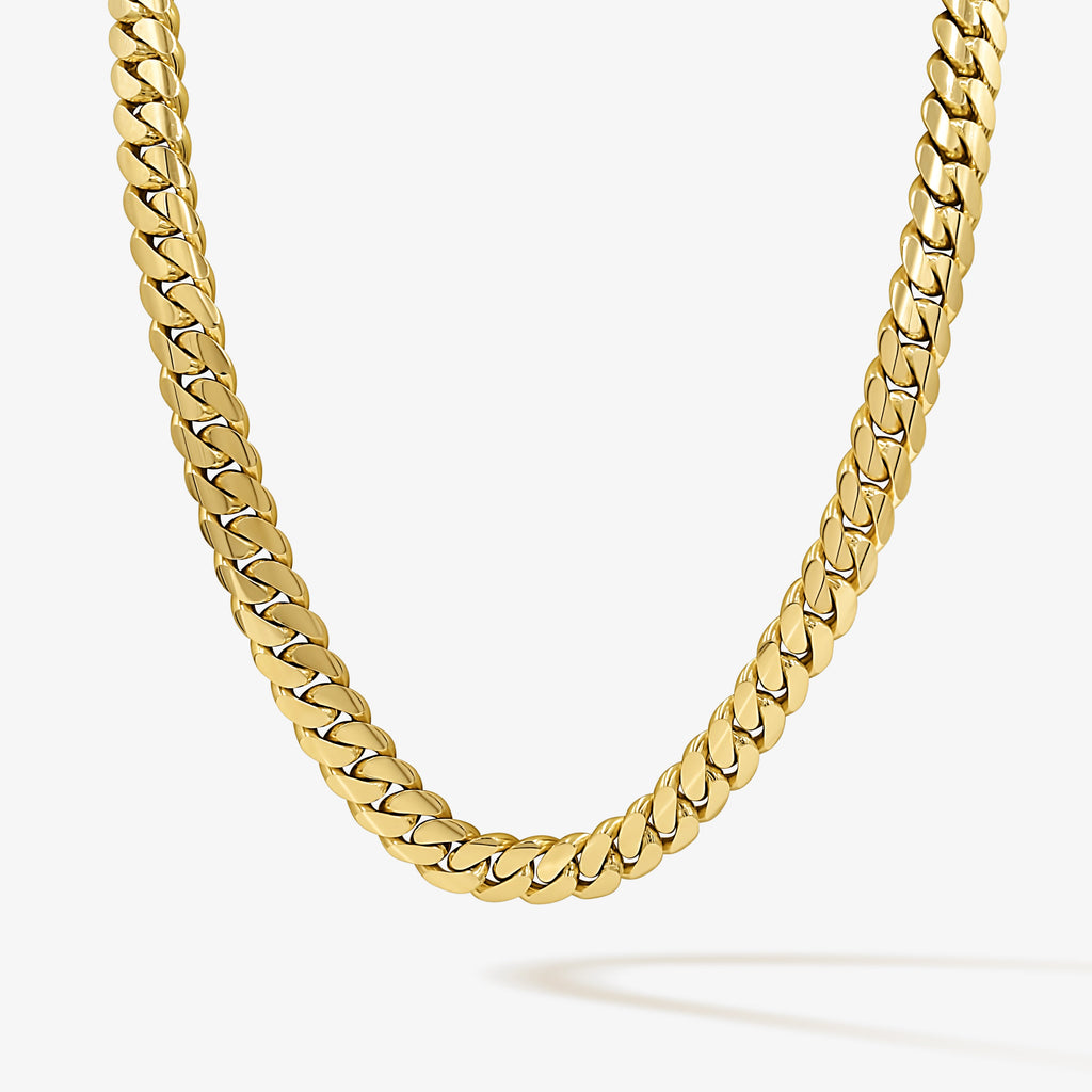 Cuban Link Chain 14mm Cuban Link Chain - Solid Gold Handcrafted in Miami Pochy Jewelry in Miami
