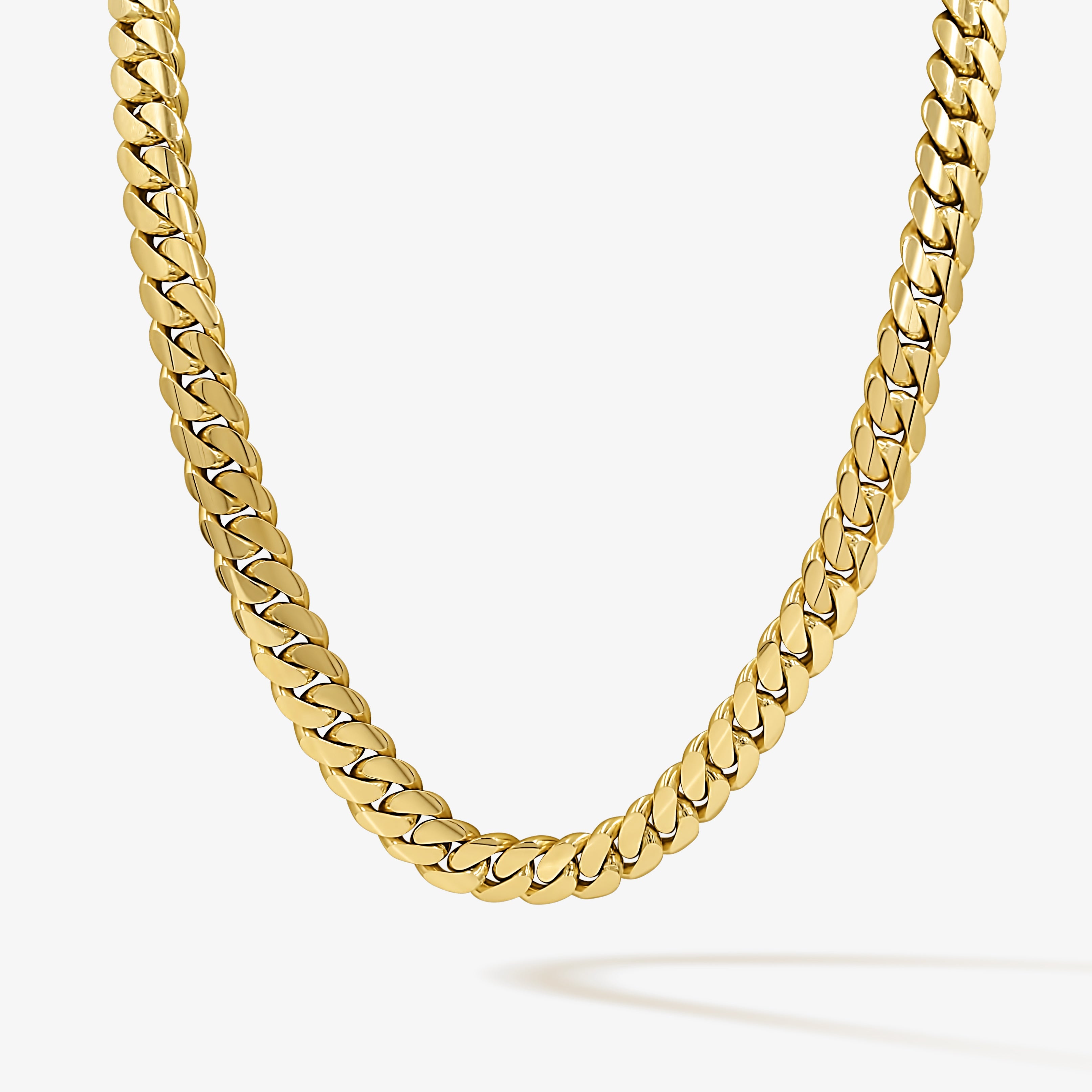Cuban Link Chain 14mm Cuban Link Chain - Solid Gold Handcrafted in Miami Pochy Jewelry in Miami