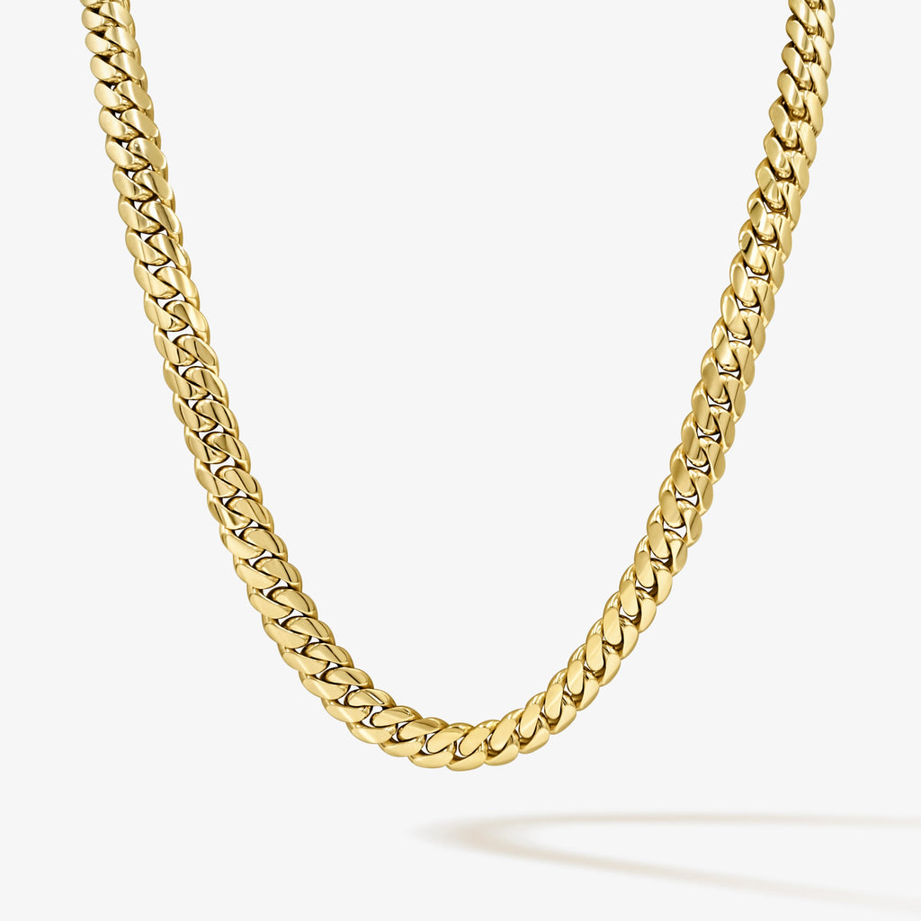 Cuban Link Chain 11mm Cuban Link Chain - Solid Gold Handcrafted in Miami Pochy Jewelry in Miami
