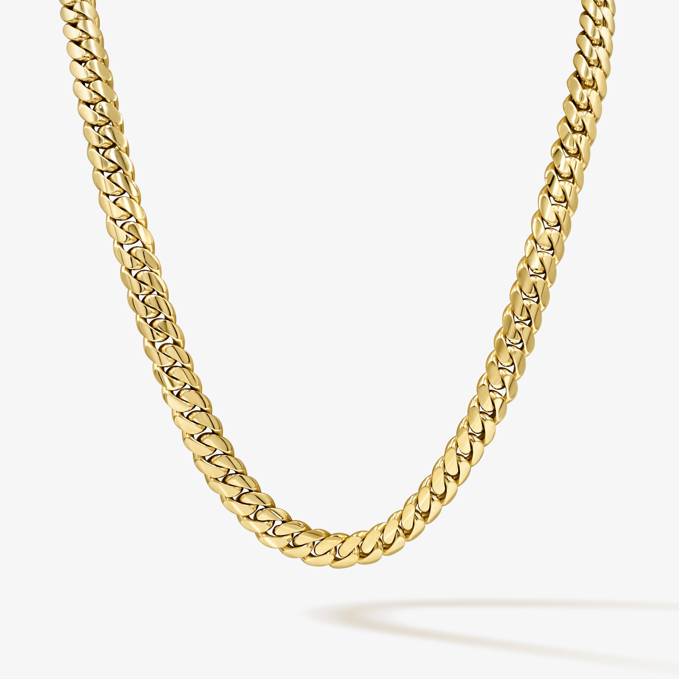 Cuban Link Chain 11mm Cuban Link Chain - Solid Gold Handcrafted in Miami Pochy Jewelry in Miami