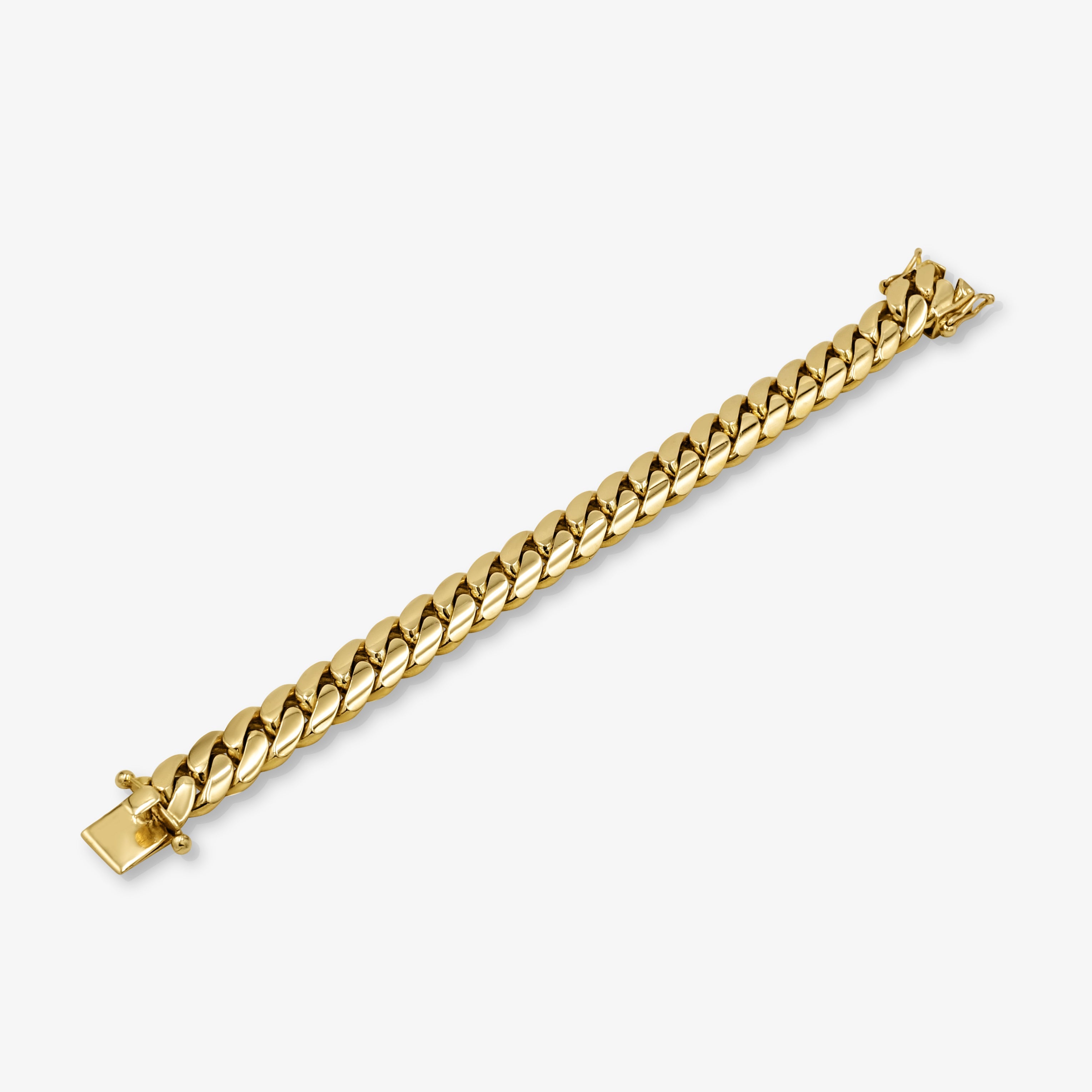 Cuban Link Bracelet 12mm Cuban Link Bracelet - Solid Gold Handcrafted in Miami Pochy Jewelry in Miami