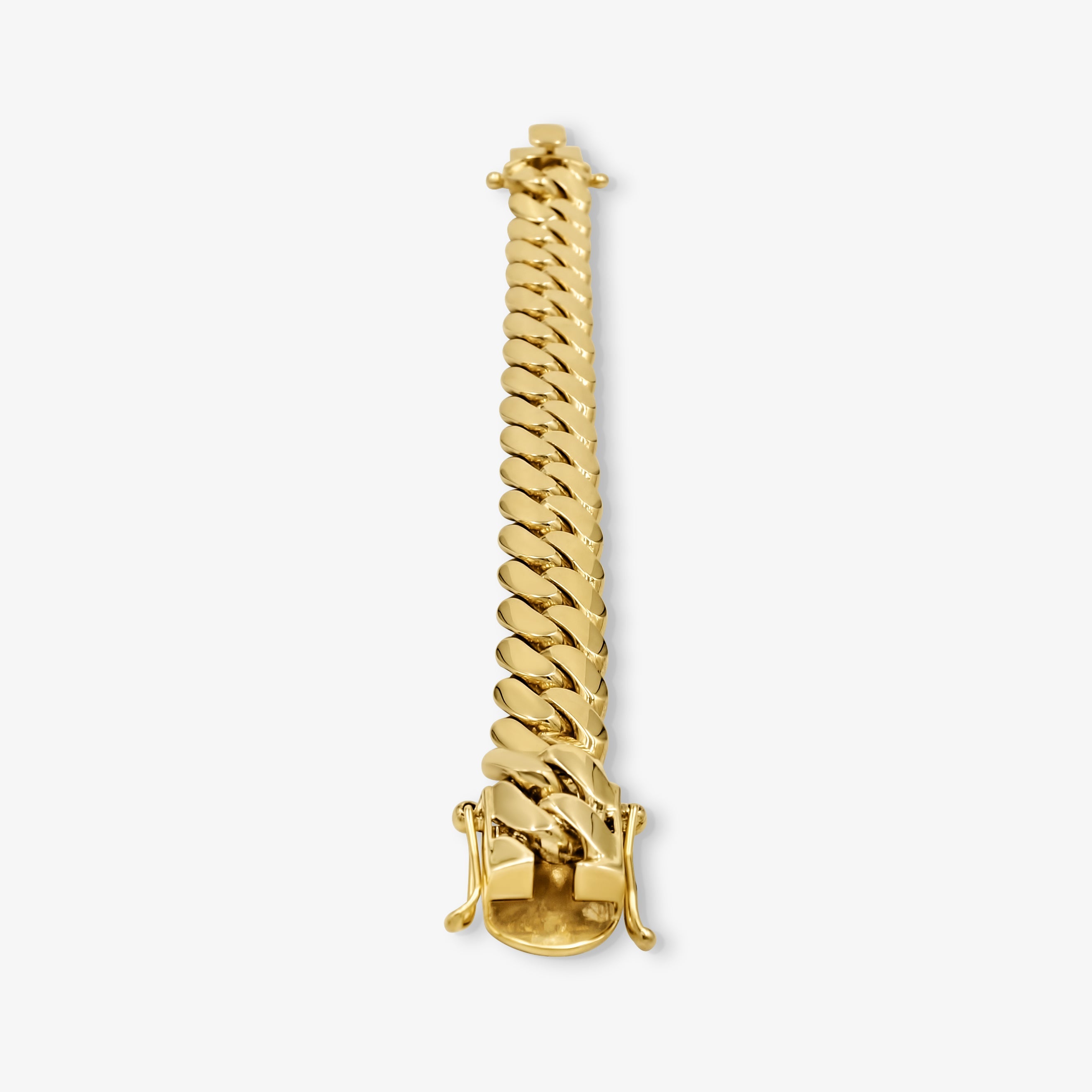 Cuban Link Bracelet 15mm Cuban Link Bracelet - Solid Gold Handcrafted in Miami Pochy Jewelry in Miami