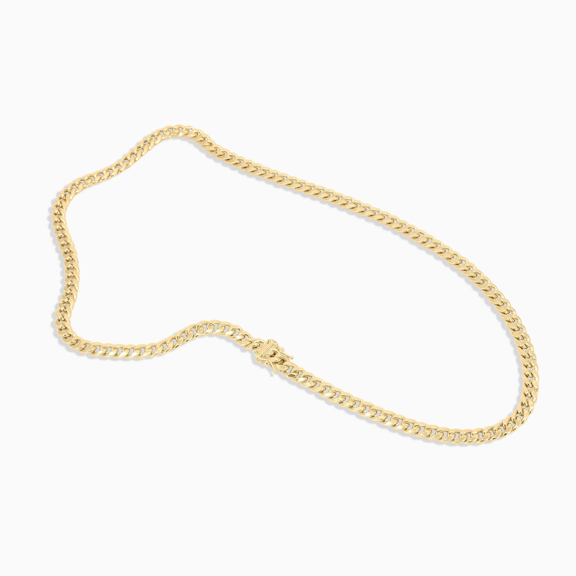 Necklace 10K Hallow Gold Cuban Link Chain Pochy Jewelry in Miami
