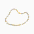 Anklet Diamond Cut Curb Link Anklet in 10k Pochy Jewelry in Miami