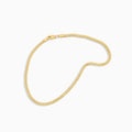 Anklet Franco Link Anklet in 10k Pochy Jewelry in Miami