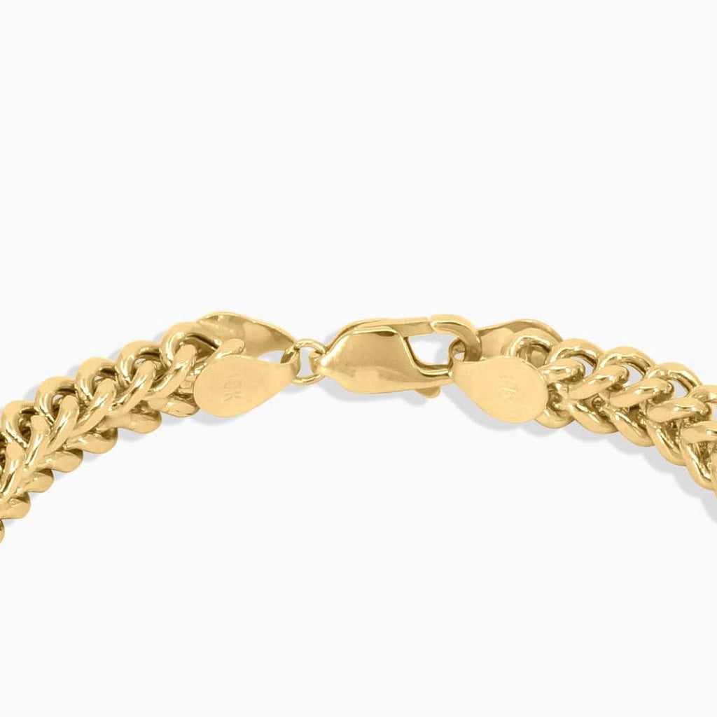 Necklace Franco Chain in 10K Gold Pochy Jewelry in Miami
