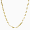 Necklace Flat Mariner Link Chain Necklace 10K Pochy Jewelry in Miami