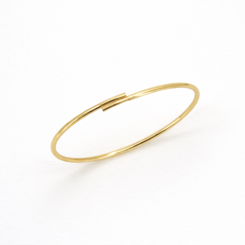 Anklet 10K Gold Unisex Anklet – Classic tube stylish Anklet Pochy Jewelry in Miami
