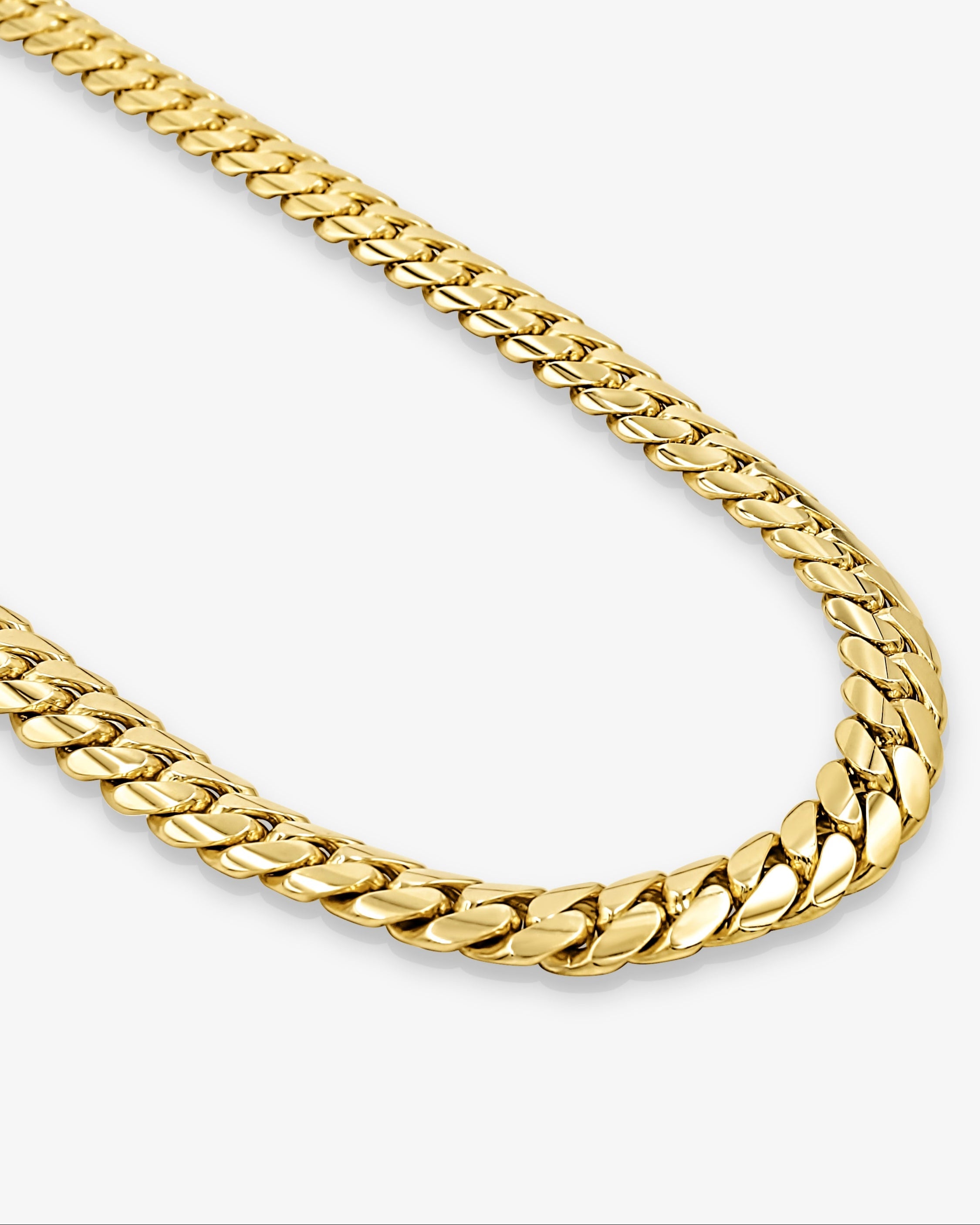 Cuban Link Chain 7mm Cuban Link Chain - Solid Gold Handcrafted in Miami Pochy Jewelry in Miami