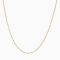 Necklace 10K Yellow Gold 2.6mm Mini Figaro Chain Pochy Jewelry in Miami