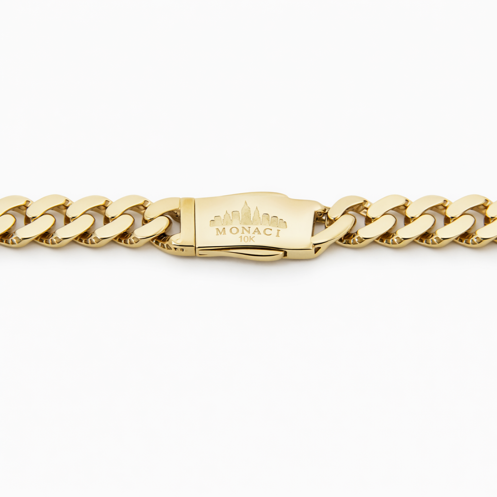 Necklace Monaci Chain in 10K Gold Pochy Jewelry in Miami