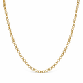Necklace 10K Yellow Gold Rolo Link Chain Pochy Jewelry in Miami