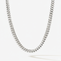 Cuban Link Chain 10mm Silver Handmade Cuban Link Chain Pochy Jewelry in Miami