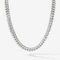 Cuban Link Chain 12mm Silver Handmade Cuban Link Chain Pochy Jewelry in Miami