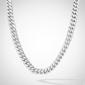 Cuban Link Chain 14mm Silver Handmade Cuban Link Chain Pochy Jewelry in Miami