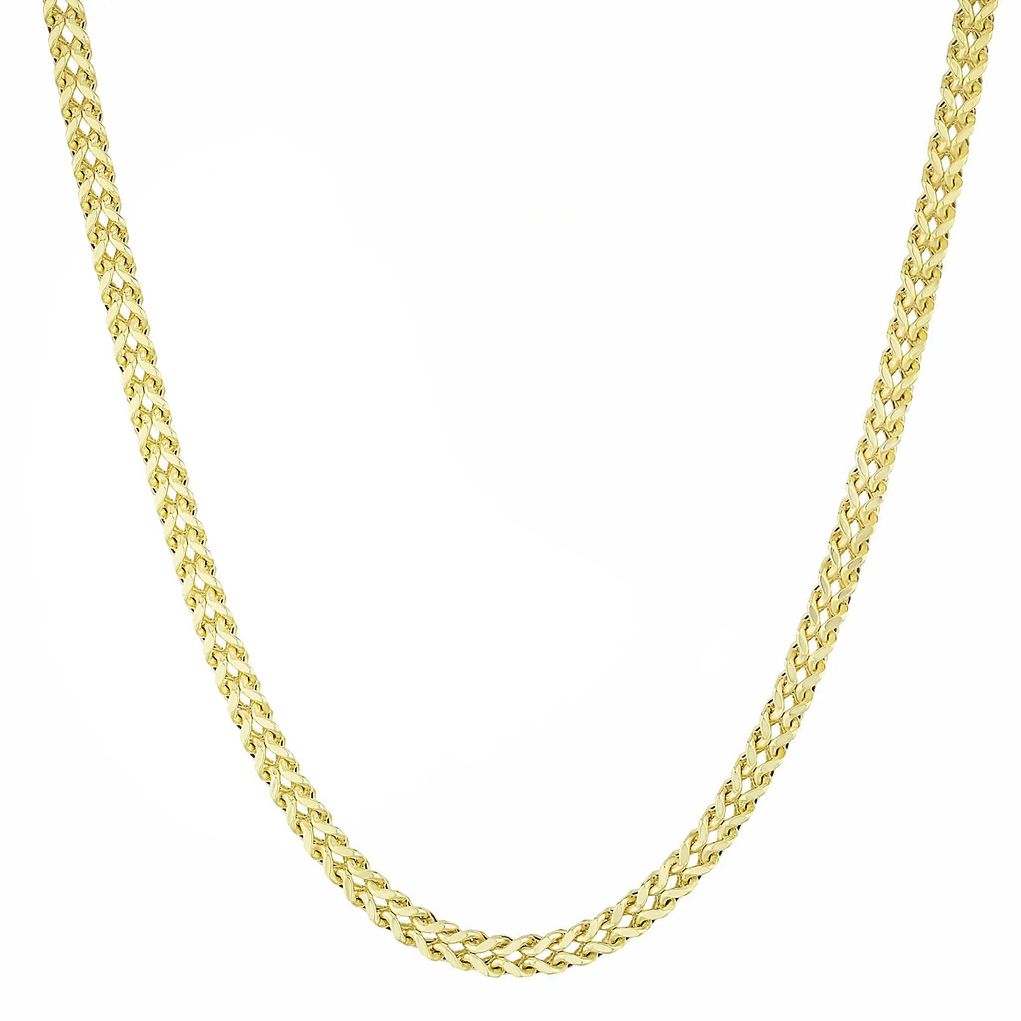 Necklace Franco Chain in 10K Gold Pochy Jewelry in Miami